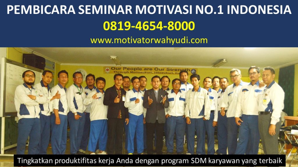 PEMBICARA SEMINAR MOTIVASI BELITUNG TIMUR