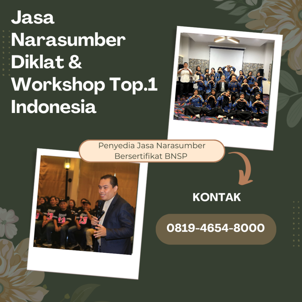 Narasumber Pembicara Capacity Building Jepara, Bersertifikat Resmi! Untuk Peningkatan Kapasitas SDM Unggul ASN dan Karyawan